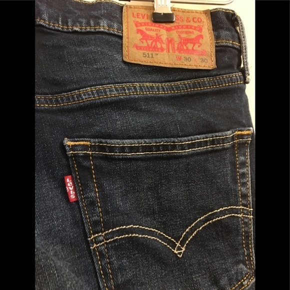 8.Levi’s Mens Dark Wash Jeans 30/30 - Picture 4 of 10